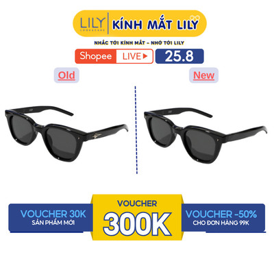 Kính đi biển vuông nam nữ LILYEYEWEAR mắt vuông chống tia UV400 bảo vệ mắt màu sắc kiểu dáng hiện đại thời trang KC25