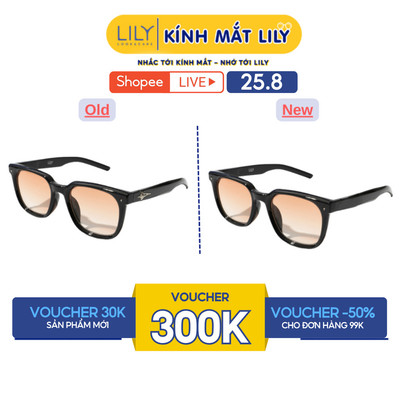 Kính đi biển nam nữ LILYEYEWEAR chất liệu nhựa cao cấp chống tia UV400 bảo vệ mắt kiểu dáng hiện đại thời trang KC26