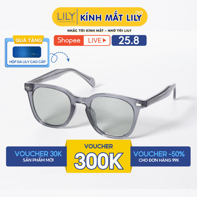 Kính mát thời trang nam nữ LILYEYEWEAR chất liệu nhựa cao cấp, mắt kính phân cực, chống UV400 bảo vệ mắt P58271