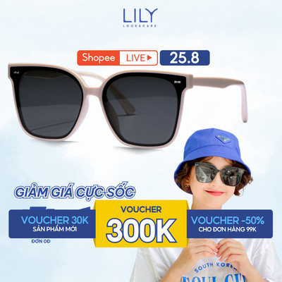 Kính mát nam nữ LILYEYEWEAR chất liệu nhựa cao cấp chống UV400 kiểu dáng và màu sắc thời trang A140.24
