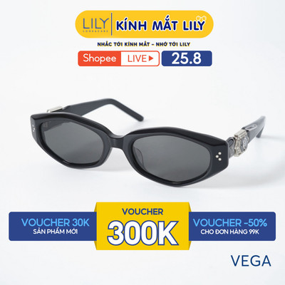 Kính mát thời trang nam nữ LILYEYEWEAR chất liệu nhựa Acetate cao cấp, mắt kính chống UV400, kiểu dáng hiện đại VEGA