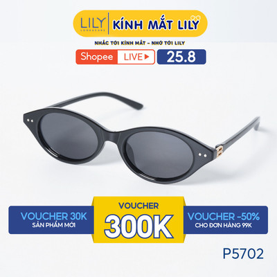 Kính mát thời trang nam nữ LILYEYEWEAR chất liệu nhựa cao cấp, mắt kính phân cực, chống UV400 kiểu dáng thời trang P5702
