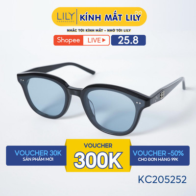 Kính mát thời trang nam nữ LILYEYEWEAR chất liệu nhựa Acetate cao cấp, kiểu dáng hiện đại, màu sắc thời trang KC205252