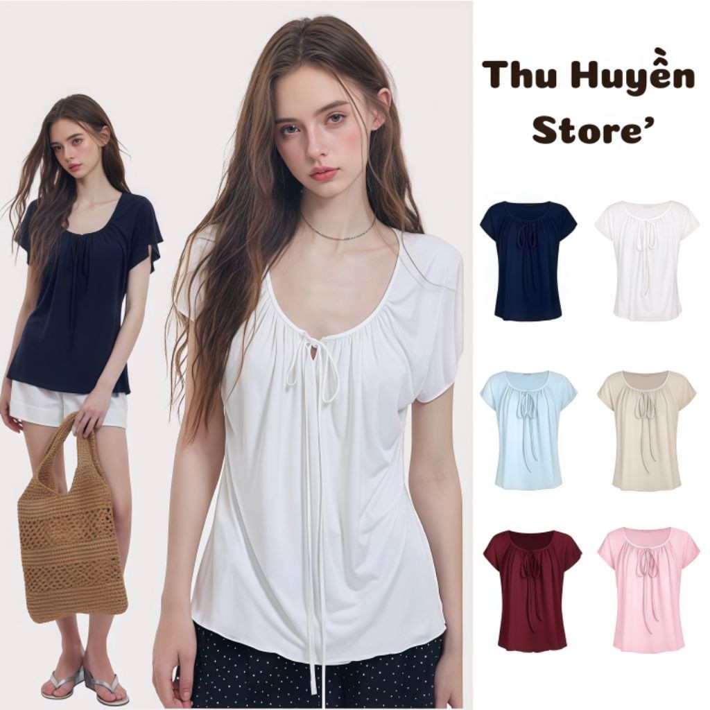 Áo phông thoải mái cho mùa hè. Tôn v1 dấu v2. Điệu đà nữ tính dễ mặc dễ phối đồ