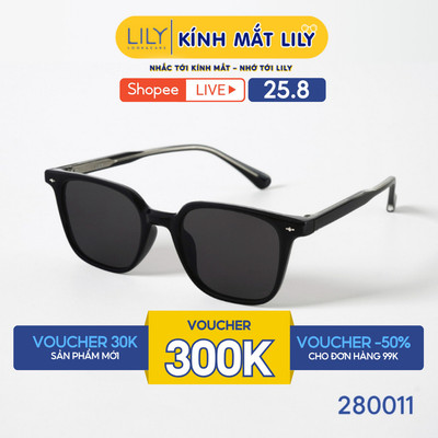 Kính mát thời trang nam nữ LILYEYEWEAR chất liệu nhựa cao cấp chắc chắn, thời trang, mắt kính chồng UV400 280011