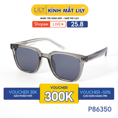 Gọng kính râm phân cực LILYEYEWEAR chất liệu nhựa cao cấp chắc chắn kiểu dáng hiện đại màu sắc thời trang P86350