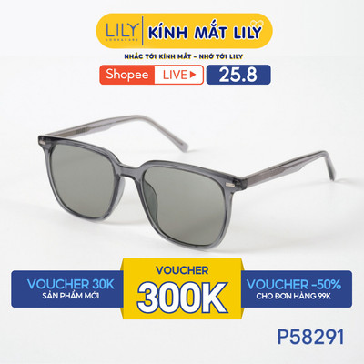 Kính mát thời trang nam nữ LILYEYEWEAR chất liệu nhựa cao cấp, mắt kính phân cực, chống UV400 bảo vệ mắt P58291