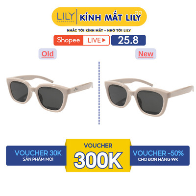 Kính mát thời trang nam nữ LILYEYEWER mắt chống UV400 bảo vệ mắt kiểu dáng hiện đại màu sắc thời trang 6246