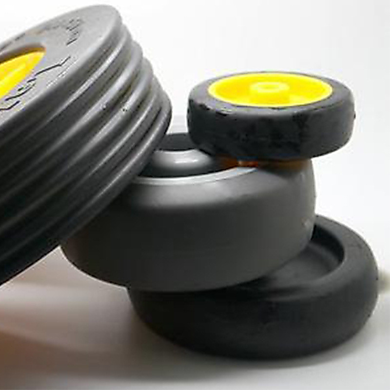 TPE / TPR Caster Chất Liệu Công Nghiệp Caster Nội Thất Caster Hành Lý Xe Tay Ga Im Lặng JIDZ