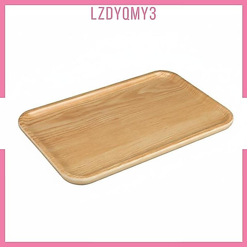 Khay Melamine hình chữ nhật Tấm nhìn gỗ nhẹ Hw6620 Hạt gỗ sồi