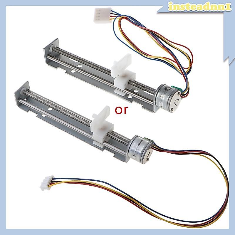 Inste DC 4-9V Drive Stepper Motor Vít có đai ốc Thanh trượt 2 pha 4 dây cho E