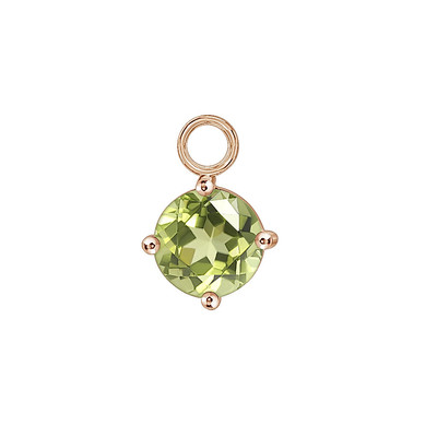 PRIMA Charm Bông Tai  9K Đá PERIDOT - BST HUGGIE (1 Chiếc)