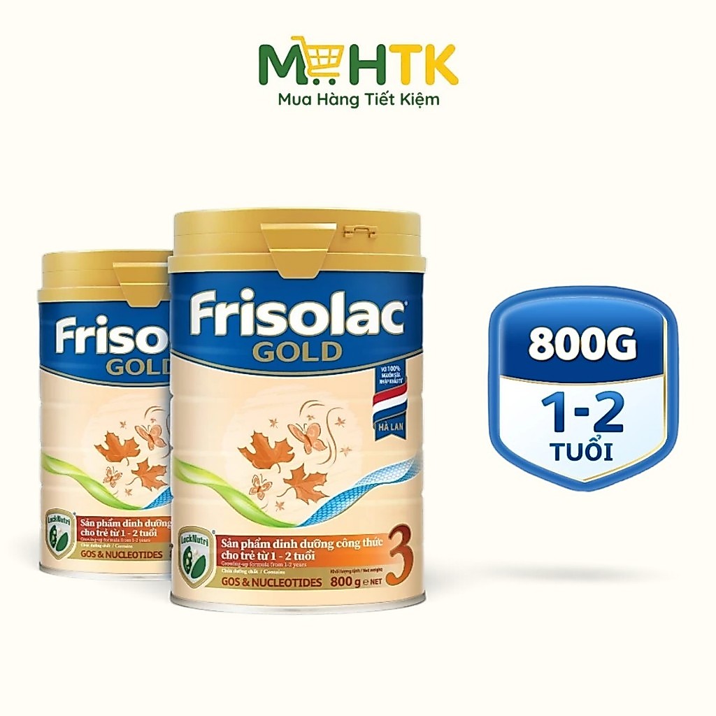 Combo 2 Sữa bột Friso Gold 3 cho trẻ từ 1 - 2 tuổi 800g