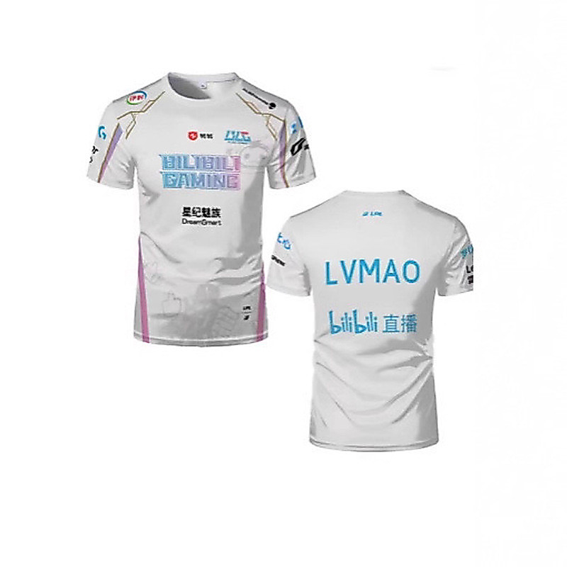 Liên Minh Huyền Thoại BLG Đồng Phục Jersey Giày Thể Thao Điện Tử Áo Thun LPL Hỗ Trợ Áo Thun Unisex T