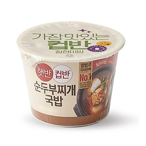 [CJ] Hetbahn Cupban Đậu phụ mềm Stew Gukbap (173g x 6 Gói) / Cơm ăn liền & Súp, Bữa ăn vi sóng nhanh