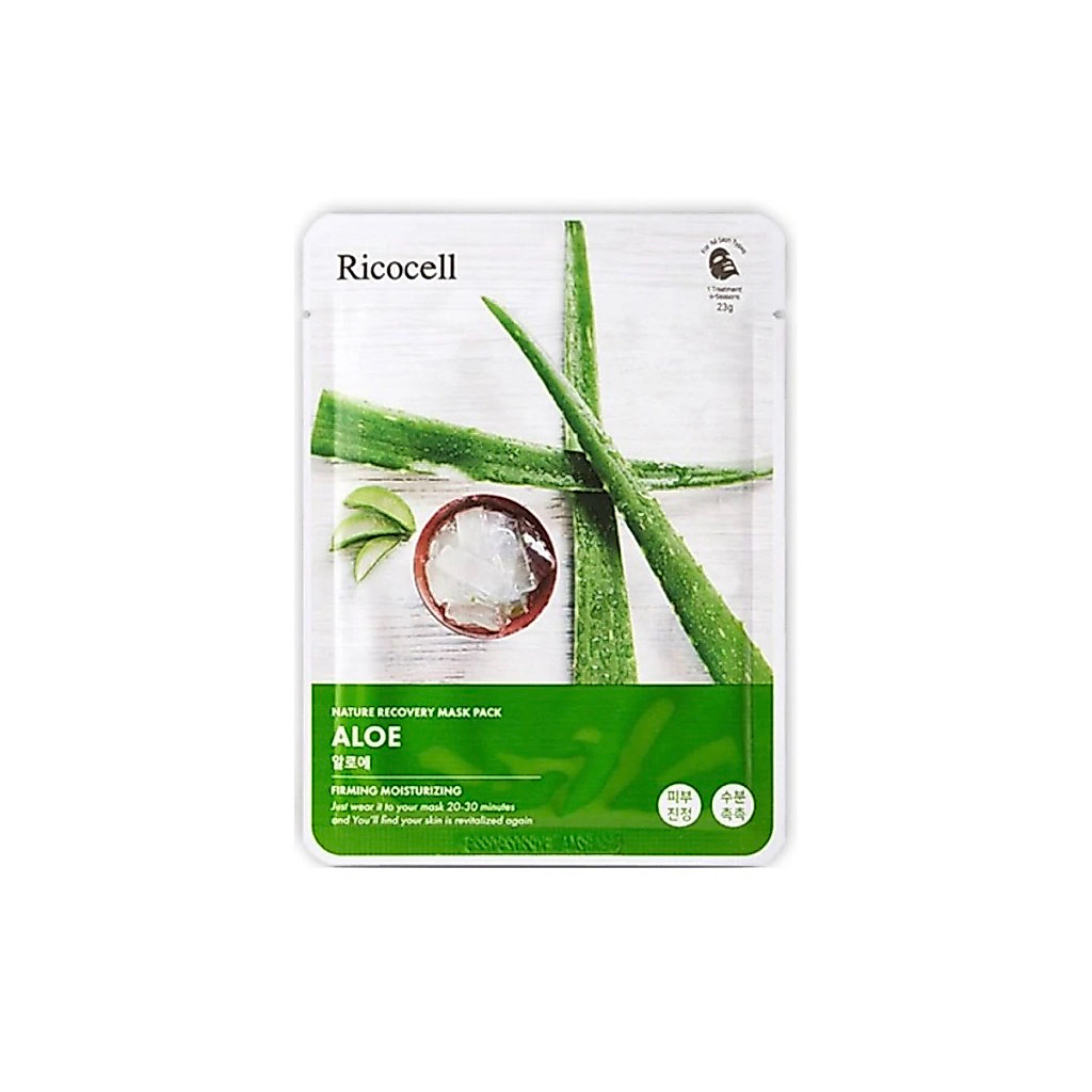 🌿 RICOCell NATURE RECOVERY MASK PACK – ALOE