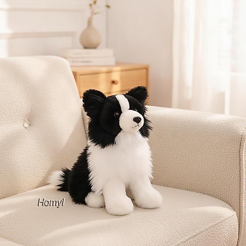Cudly Border Collie Thú Nhồi Bông Hugtable Border Collie Thú Nhồi Bông Đồ Chơi Mờ Mềm Mại Cho Trẻ Tậ