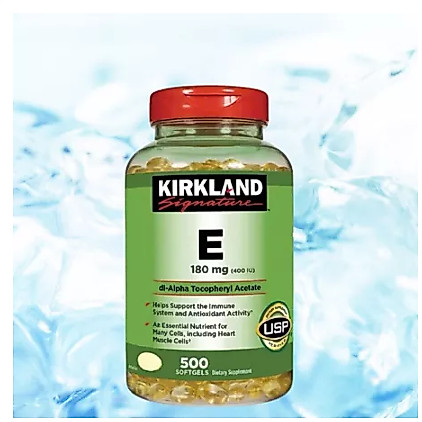 Viên Uống Vitamin E 400 IU 500 Viên Kirkland Của Mỹ 500 Viên /Mature Multi 50+ Kirkland 400 viên