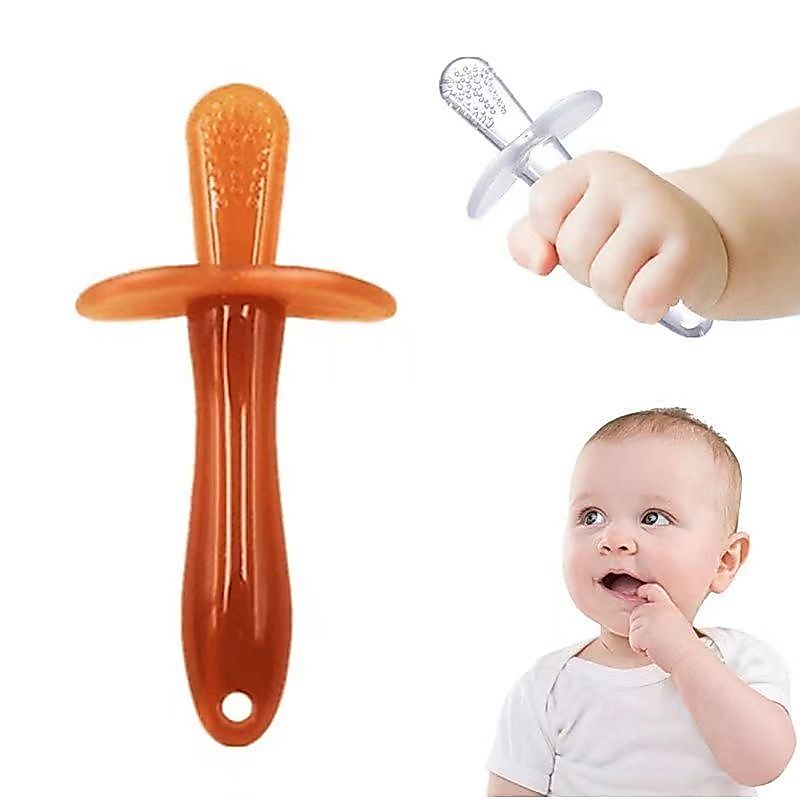 Preferred#Baby teething stick, non-toxic silicone teether, children's chewing toy, nano-silver food 