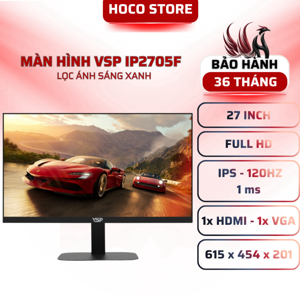 Màn Hình VSP IP2705F 27" IPS 120Hz 1ms TUV Loa - BẢO HÀNH 36 THÁNG - HOCOSTORE