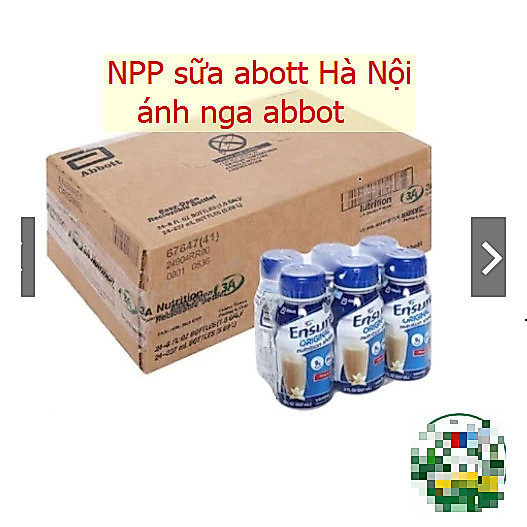 [Date 2027]  Thùng 24 chai sữa nước ensure original, ensure gold.NPP sữa abbott