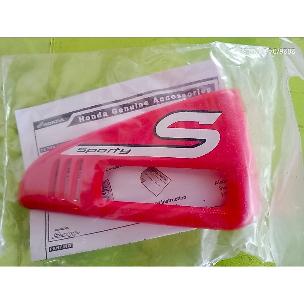Honda Scoopy Esp (2015-2017) Sporty Red Air Filter Trang trí Phụ kiện Honda Scoopy eSP chính thức