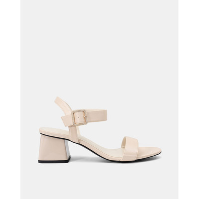 Giày Sandal Nữ 5cm Thời Trang JUNO Gót Hình Thang Phối Khóa Hạt SD05136