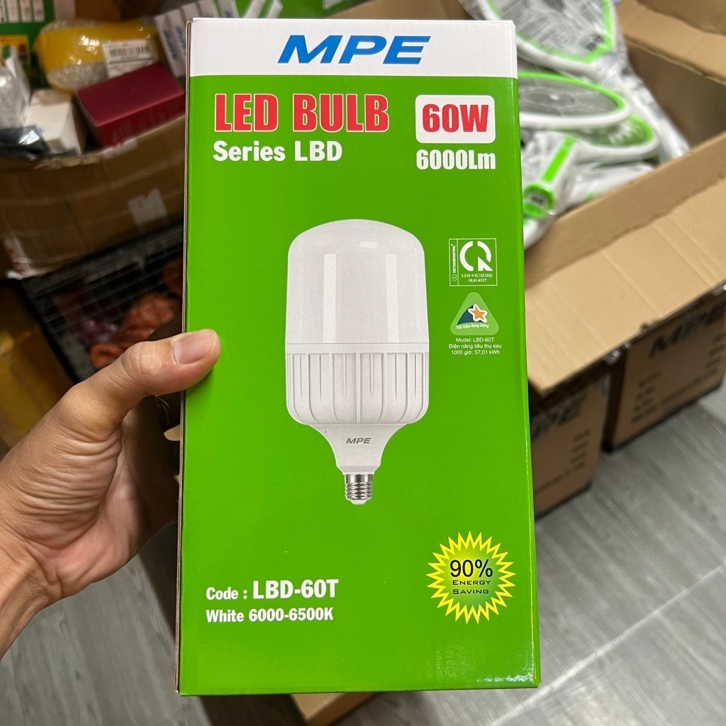 [HOẢ TỐC 24/7 ] Đèn LED BULB Series LBD 60W MPE