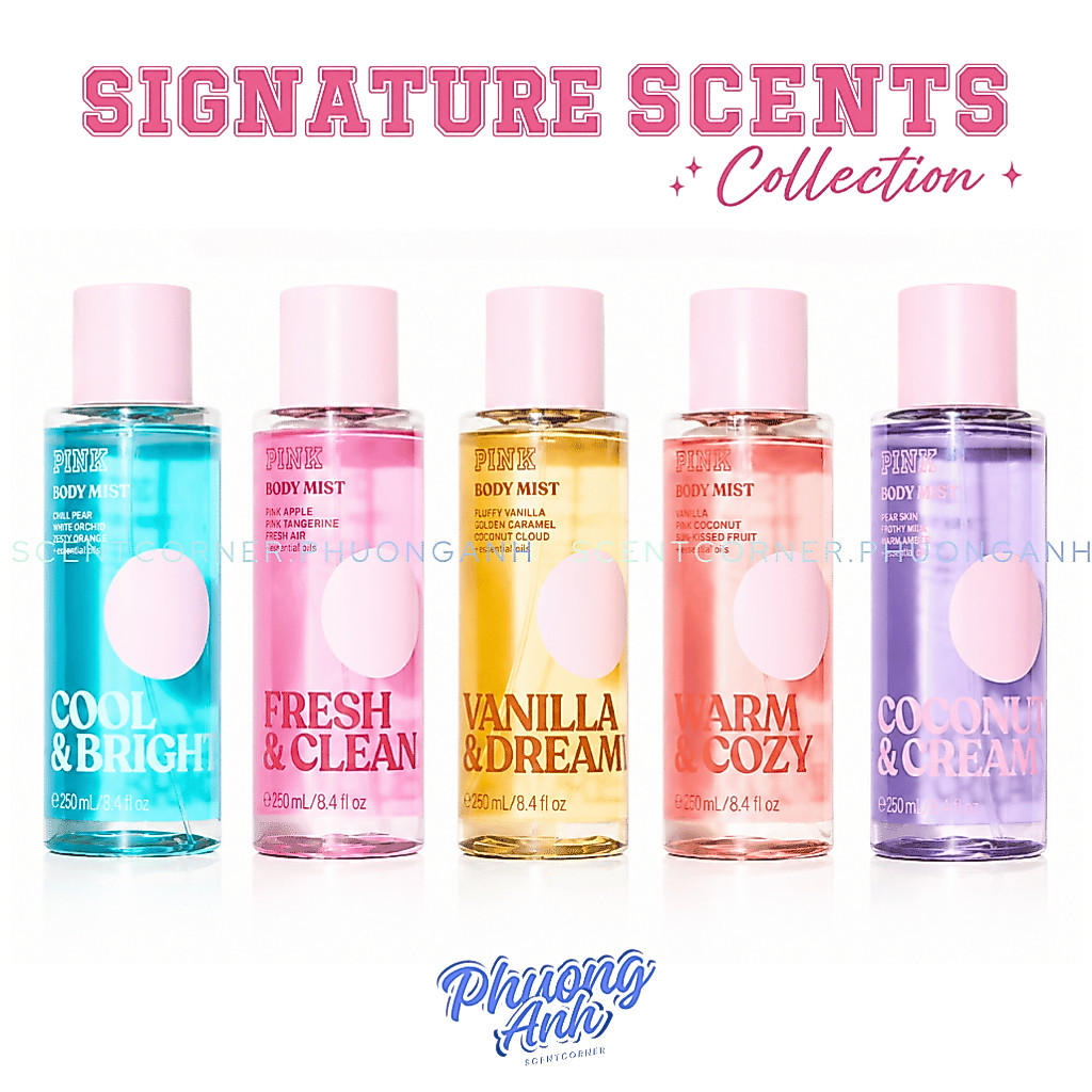 [ Mini để thử mùi ] Cool & Bright | Warm & Cozy | Fresh & Clean | Vanilla Dreamy - Xịt thơm Body Mis