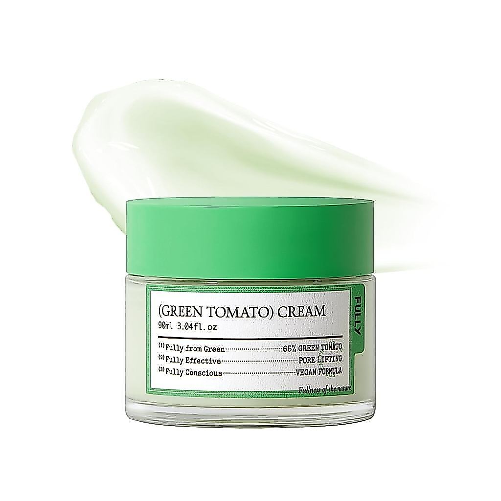 FULLY Green Tomato Facial Cream, Pore Lifting with 65% Green Tomato Extract and Vitamin C, Facial Mo