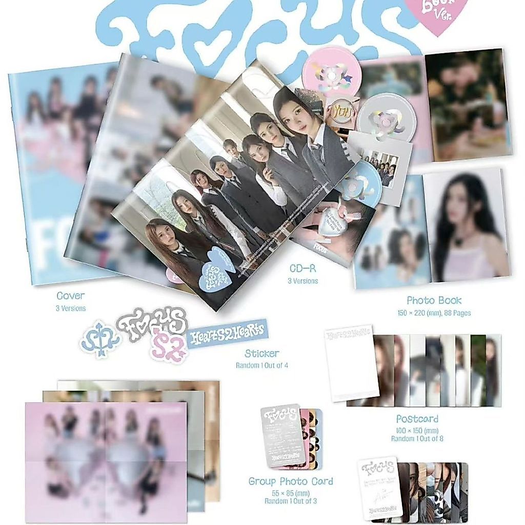 H2H Mini 1 Album Trái Tim Chưa Mở Chính Hãng2Hearts Tập Trung Mới Album Chị