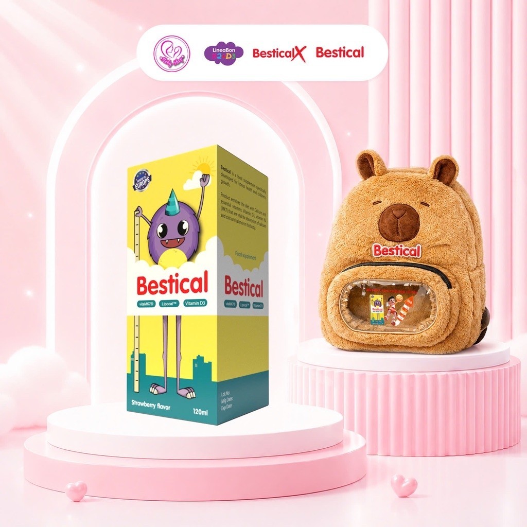 Canxi Bestical chai 120ml Chính Hãng - Bổ Sung Canxi Hỗ Trợ Bé Phát Triển Chiều Cao
