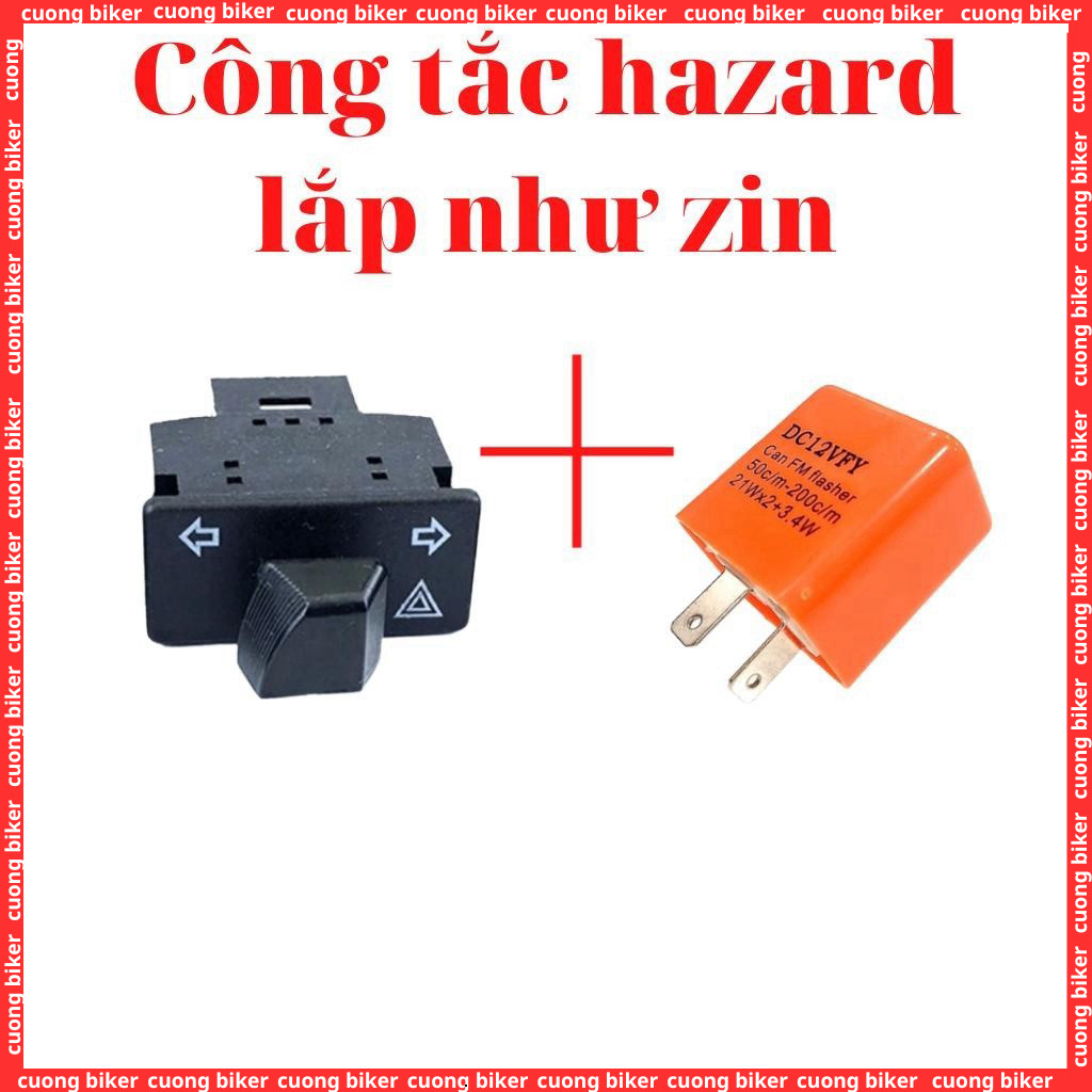 Công tắc xi nhan tích hợp Hazard gắn các dòng xe honda, wave  sh  vision  winner winner X  Vario  le