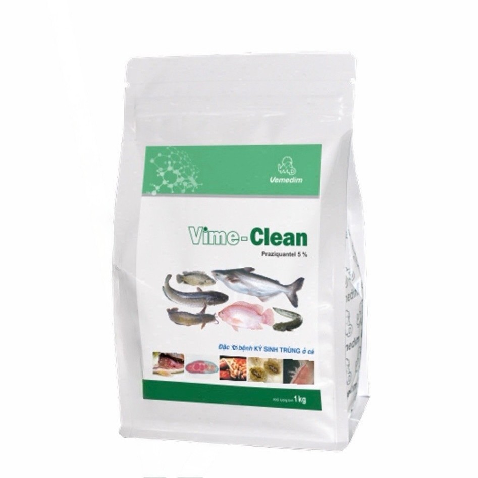 Vemedim VIME CLEAN (cá) - Phòng KS trung ở cá như sán lá đơn chủ, rận cá, sán lá gan, sán dây ( Gói 