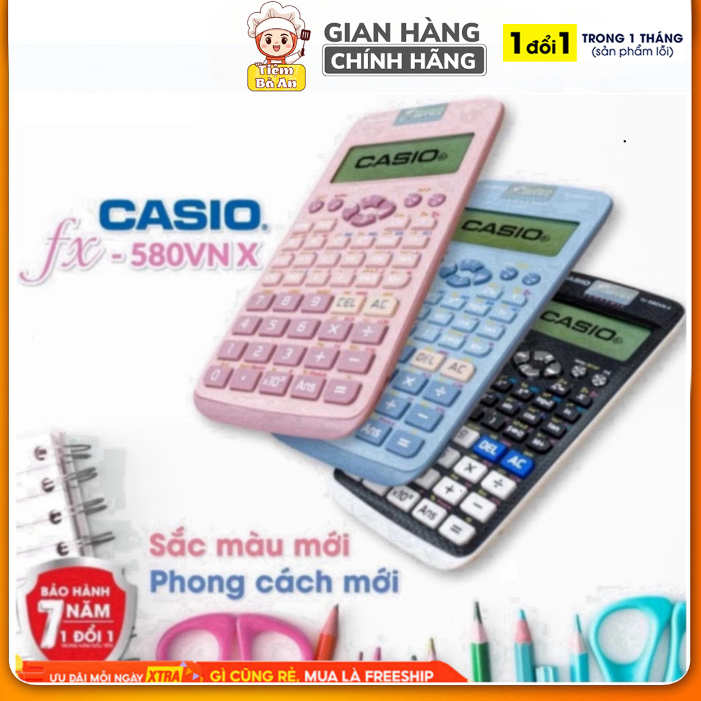 Máy Tính CASIO FX-580VN ( Đủ Màu ) - Hàng Mới Độ Chính Xác Cao - Máy Tính Giá Rẻ - Hàng Thái [ BH 24