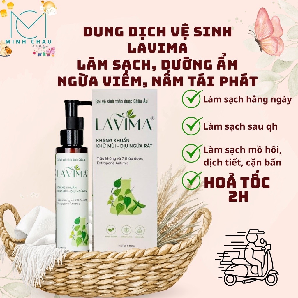 Dung dịch vệ sinh LAVIMA DDVS Rửa Phụ Khoa Thảo Dược 88gr