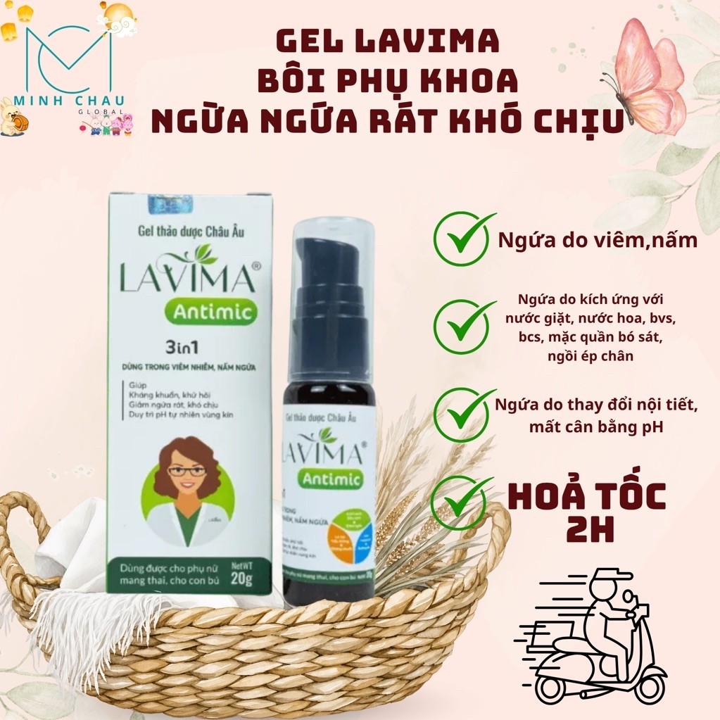 Gel bôi PK Lavima Antimic 20g sạch thoáng thơm dịu