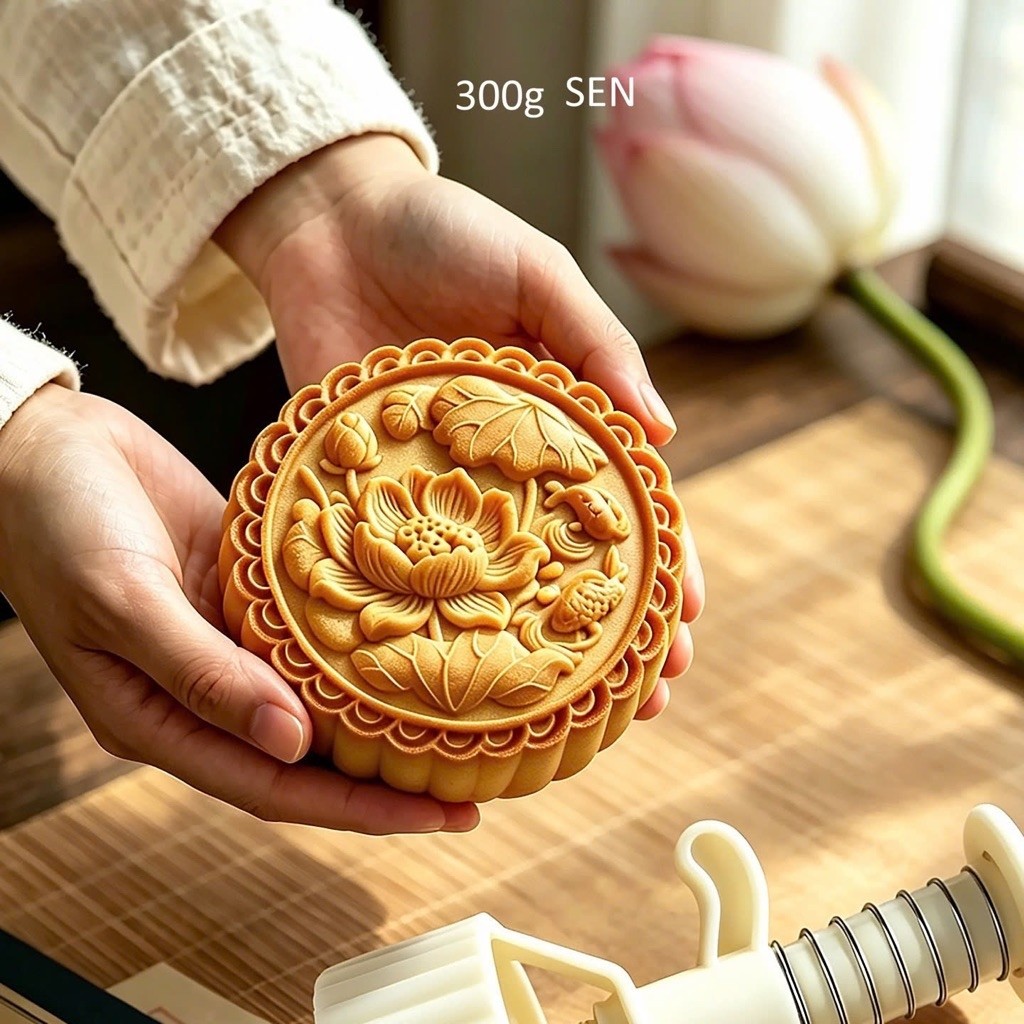 Khuôn Lò Xo Tạo Hình Bánh Trung Thu Cỡ Lớn 250g - 300g - 500g - 600g
