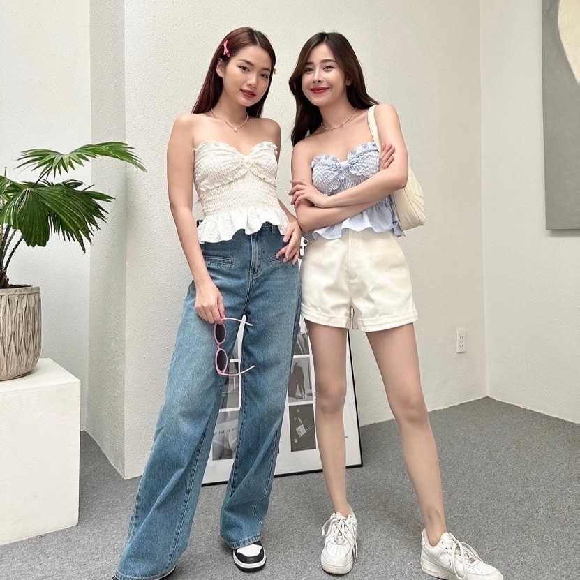 KIDO - Áo ống phối nơ BOW TOP @kidostudiowear