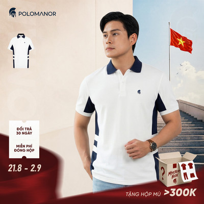[DEAL LỄ 2/9] Áo polo nam cao cấp NORF, vải cá sấu cotton interlock, thanh lịch - POLOMANOR