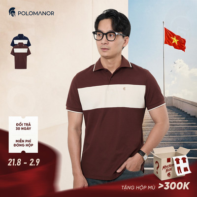 [DEAL LỄ 2/9] Áo polo nam cao cấp LENIX, BST HOLIDAY SEASON, chất liệu CVC Diamond thanh lịch sang trọng - POLOMANOR