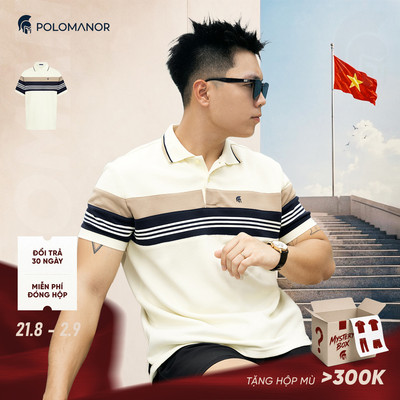 [NEW T6] Áo polo nam cao cấp DALE, vải cá sấu cotton interlock, thanh lịch - POLOMANOR