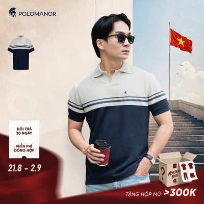 Áo polo nam cao cấp ASYL, BST FAMILY BEAR, Chất liệu mới CVC Diamond, thanh lịch - POLOMANOR