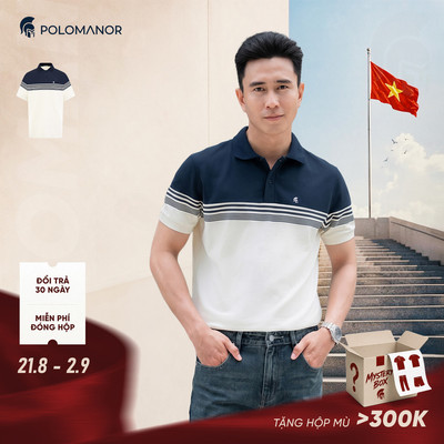 [DEAL LỄ 2/9] Áo polo nam cao cấp IRISH, chất liệu CVC Diamond thanh lịch sang trọng - POLOMANOR