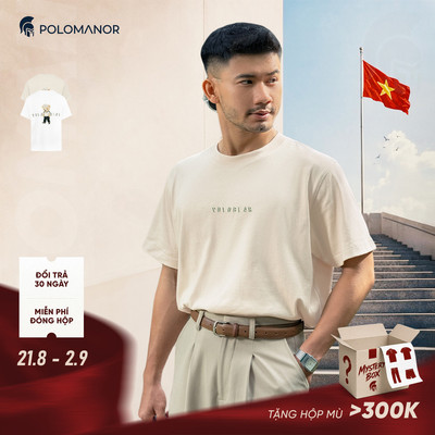 [DEAL SIZE XXL] Áo thun cao cấp LIO, BST LET'S GẤU, chất liệu Cotton 2C đứng form, thoáng mát - POLOMANOR