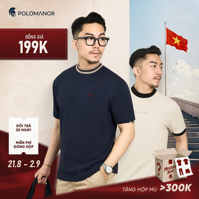 [OUTLET 199K] Áo thun, Áo polo nam, chất liệu cotton Interlock, thanh lịch, thoải mái - POLOMANOR