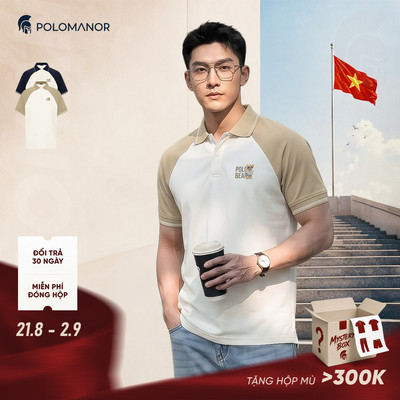 [DEAL LỄ 2/9] Áo polo nam cao cấp RUM, BST LET'S GẤU, vải cá sấu cotton interlock, thanh lịch - POLOMANOR