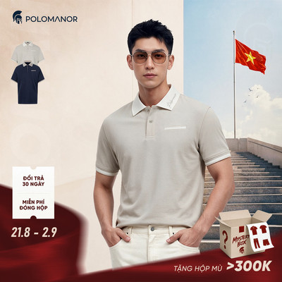 [DEAL LỄ 2/9] Áo polo nam cao cấp KANE, BST Summer Manor, Vải cá sấu Cotton Interlock sang trọng - POLOMANOR
