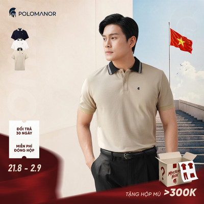 [DEAL LỄ 2/9] Áo polo nam TRAVIS vải Cotton CVC Diamond cao cấp, nam tính thanh lịch sang trọng - POLOMANOR