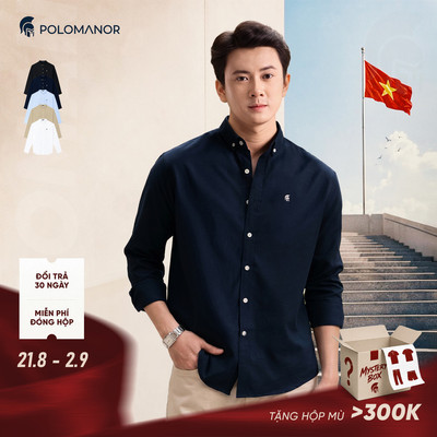 [DEAL LỄ 2/9] [BEST SELLER] Áo sơ mi nam tay dài OXFORD PREMIUM, BST SMART CASUAL, Cao Cấp, Thanh Lịch - POLOMANOR